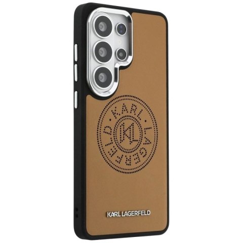 Etui Karl Lagerfeld Perforated KL MagSafe na Samsung Galaxy S26 Ultra - brązowe Karl Lagerfeld