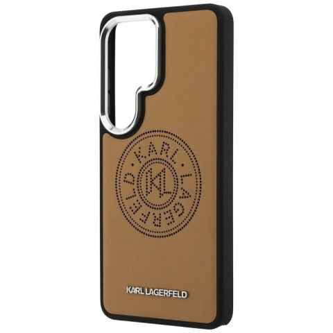 Etui Karl Lagerfeld Perforated KL MagSafe na Samsung Galaxy S26 Ultra - brązowe Karl Lagerfeld
