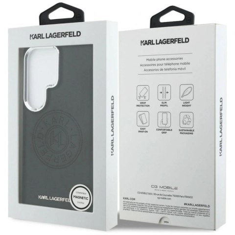 Etui Karl Lagerfeld Perforated KL MagSafe na Samsung Galaxy S26 Ultra - czarne Karl Lagerfeld