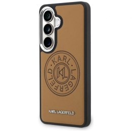 Etui Karl Lagerfeld Perforated KL MagSafe na Samsung Galaxy S26+ - brązowe Karl Lagerfeld