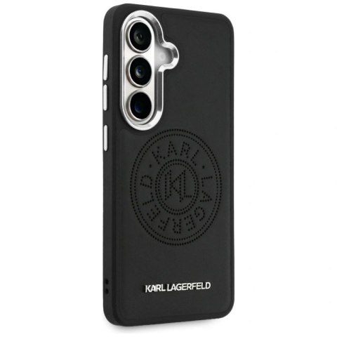 Etui Karl Lagerfeld Perforated KL MagSafe na Samsung Galaxy S26 - czarne Karl Lagerfeld