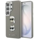 Etui Karl Lagerfeld Saffiano Double Heads Metal na Samsung Galaxy S26 Ultra - srebrne Karl Lagerfeld