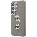 Etui Karl Lagerfeld Saffiano Double Heads Metal na Samsung Galaxy S26 Ultra - srebrne Karl Lagerfeld