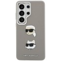 Etui Karl Lagerfeld Saffiano Double Heads Metal na Samsung Galaxy S26 Ultra - srebrne Karl Lagerfeld