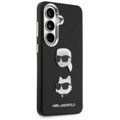 Etui Karl Lagerfeld Saffiano Double Heads Metal na Samsung Galaxy S26 - czarne Karl Lagerfeld