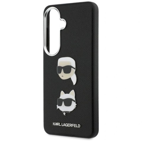 Etui Karl Lagerfeld Saffiano Double Heads Metal na Samsung Galaxy S26 - czarne Karl Lagerfeld