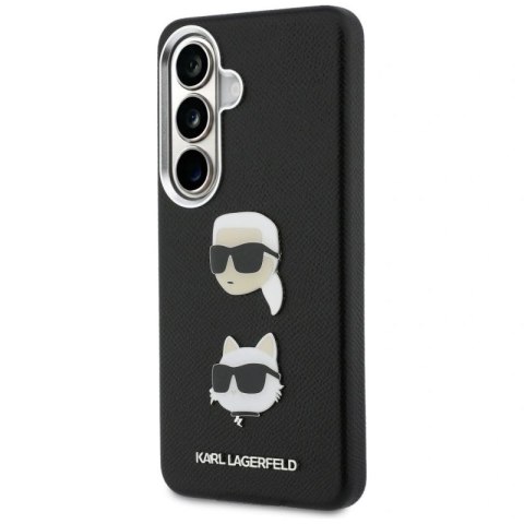 Etui Karl Lagerfeld Saffiano Double Heads Metal na Samsung Galaxy S26+ - czarne Karl Lagerfeld