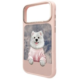 Etui Nimmy Gentle Pets Series Dog MagSafe na iPhone 17 Pro Max - różowe Nimmy