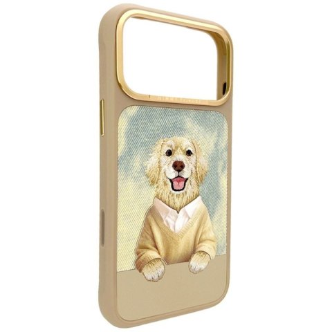 Etui Nimmy Gentle Pets Series Dog MagSafe na iPhone 17 Pro - brązowe Nimmy