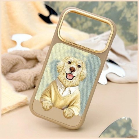Etui Nimmy Gentle Pets Series Dog MagSafe na iPhone 17 Pro - brązowe Nimmy