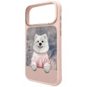 Etui Nimmy Gentle Pets Series Dog MagSafe na iPhone 17 Pro - różowe Nimmy