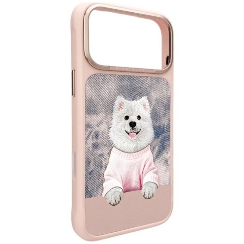 Etui Nimmy Gentle Pets Series Dog MagSafe na iPhone 17 Pro - różowe Nimmy