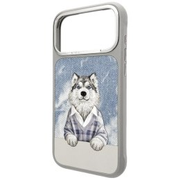 Etui Nimmy Gentle Pets Series Dog MagSafe na iPhone 17 Pro - szare Nimmy