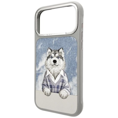 Etui Nimmy Gentle Pets Series Dog MagSafe na iPhone 17 Pro - szare Nimmy