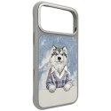 Etui Nimmy Gentle Pets Series Dog MagSafe na iPhone 17 Pro - szare Nimmy