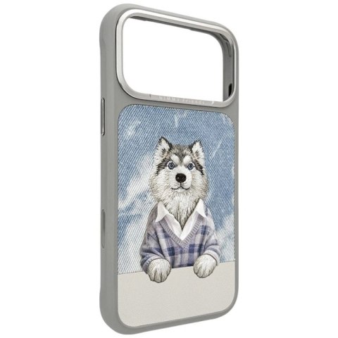 Etui Nimmy Gentle Pets Series Dog MagSafe na iPhone 17 Pro - szare Nimmy