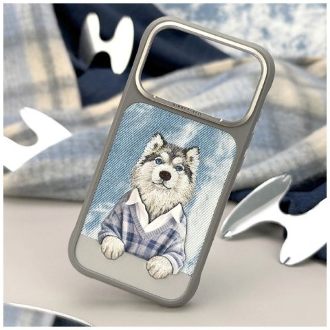Etui Nimmy Gentle Pets Series Dog MagSafe na iPhone 17 Pro - szare Nimmy