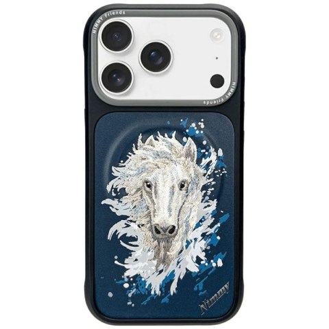 Etui Nimmy Koń MagSafe na iPhone 17 Pro Max - granatowe Nimmy