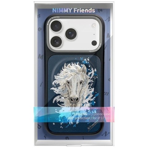 Etui Nimmy Koń MagSafe na iPhone 17 Pro Max - granatowe Nimmy