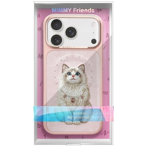 Etui Nimmy Lucky Fashion Cat MagSafe na iPhone 17 Pro Max - różowe Nimmy