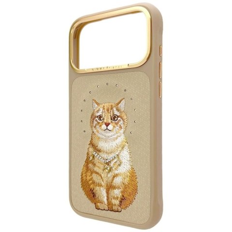 Etui Nimmy Lucky Fashion Cat MagSafe na iPhone 17 Pro - brązowe Nimmy