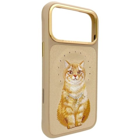 Etui Nimmy Lucky Fashion Cat MagSafe na iPhone 17 Pro - brązowe Nimmy