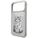 Etui Nimmy Lucky Fashion Cat MagSafe na iPhone 17 Pro - szare Nimmy