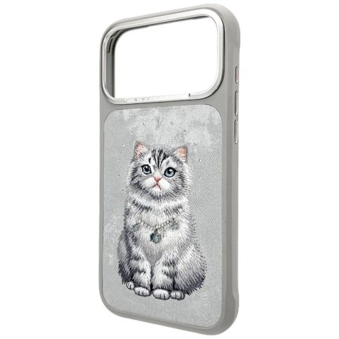 Etui Nimmy Lucky Fashion Cat MagSafe na iPhone 17 Pro - szare Nimmy