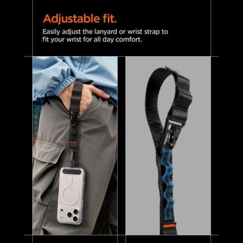 Smycz do telefonu Spigen DA30M Stap Crossbody - czarna Spigen