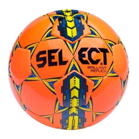 SELECT Piłka Nożna Brillant Replica 3 pomarańczowo/żółta Select