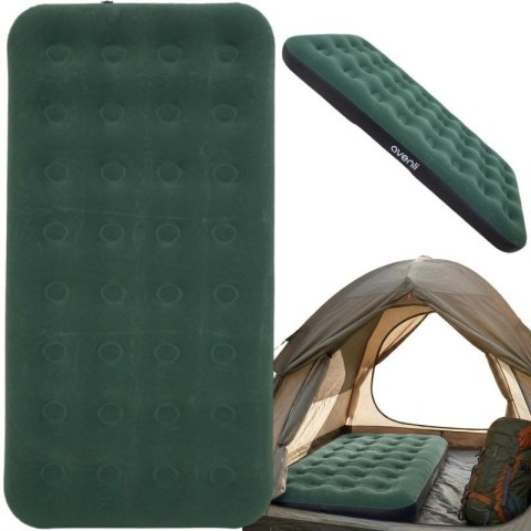 MATERAC FLOKOWANY 1-OSOBOWY ZIELONY 191x99x22CM 24643 Jilong