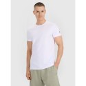 T-shirt regular gładki męski 4F 4FRSS25TTSHM3041-10S 4f
