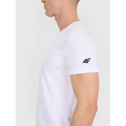 T-shirt regular gładki męski 4F 4FRSS25TTSHM3041-10S 4f