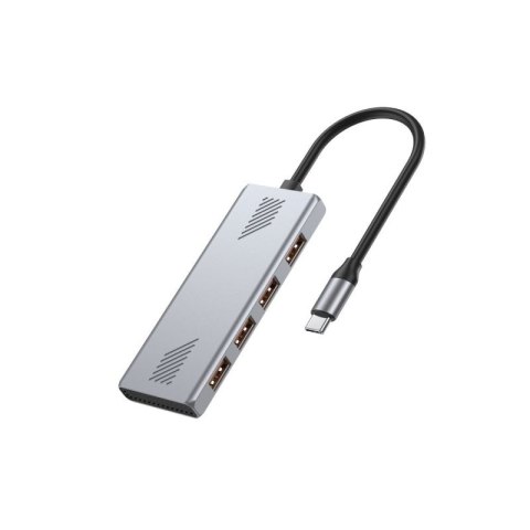 GEMBIRD 4-PORTOWY HUB USB 3.2 (GEN 2) TYPU C SZARY Gembird