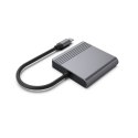GEMBIRD ADAPTER USB-C DO HDMI + DP 4K 60HZ, CZARNY Gembird