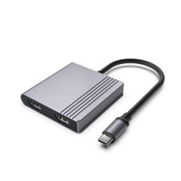 GEMBIRD MULTI ADAPTER USB TYPE-C 3 W 1 (PORT USB + HDMI + PD), KOLOR SZARY Gembird