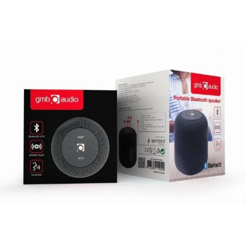 GEMBIRD PRZENOŚNY GŁOŚNIK BLUETOOTH SPK-BT-15-BK RMS 5W, WBUDOWANY MIKROFON, KOLOR CZARNY, USB, AUX, MICROSD Gembird