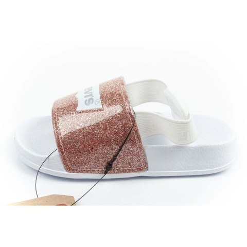 Levi's buty klapki dziecięce Pool S Mini dziewczęce sandałki brokatowe Levis