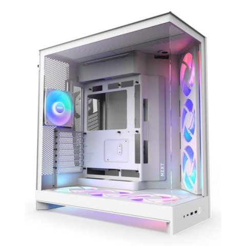 NZXT OBUDOWA H9 FLOW RGB+ MIDI TOWER Z OKNEM BIAŁA NZXT