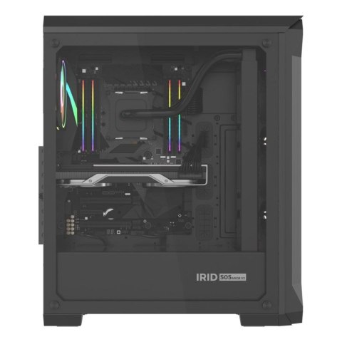 Obudowa NATEC Genesis Irid 505 ARGB NPC-1518 (ATX. Micro ATX. Mini ITX; kolor czarny) Genesis
