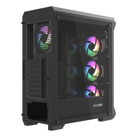 Obudowa NATEC Genesis Irid 505 ARGB NPC-1518 (ATX. Micro ATX. Mini ITX; kolor czarny) Genesis
