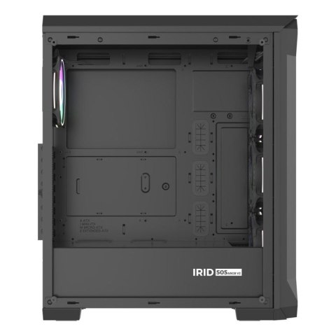 Obudowa NATEC Genesis Irid 505 ARGB NPC-1518 (ATX. Micro ATX. Mini ITX; kolor czarny) Genesis