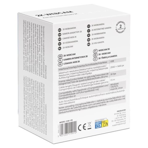 SAVIO KAMERA INTERNETOWA 2K CAK-05 Savio