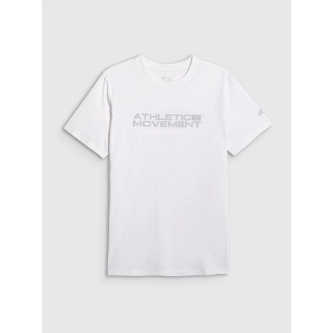 T-shirt regular z nadrukiem męski 4F 4FRAW25TTSHM3384-10S 4f