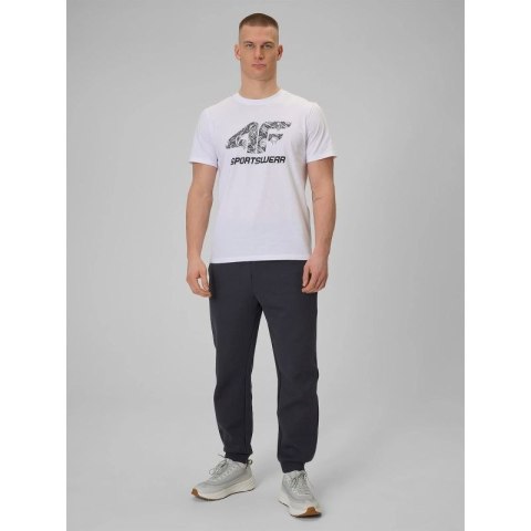 T-shirt regular z nadrukiem męski 4F 4FRAW25TTSHM3611-10S 4f