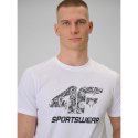 T-shirt regular z nadrukiem męski 4F 4FRAW25TTSHM3611-10S 4f