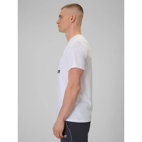T-shirt regular z nadrukiem męski 4F 4FRAW25TTSHM3611-10S 4f