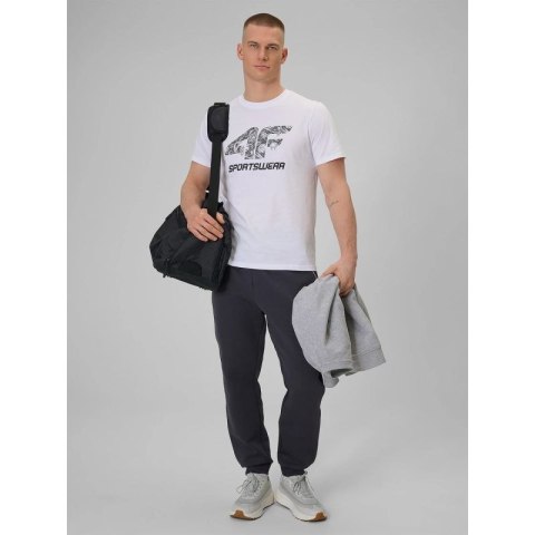 T-shirt regular z nadrukiem męski 4F 4FRAW25TTSHM3611-10S 4f