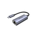UNITEK ADAPTER USB-C - RJ45 M/F, 1GBPS, PD 100W Unitek