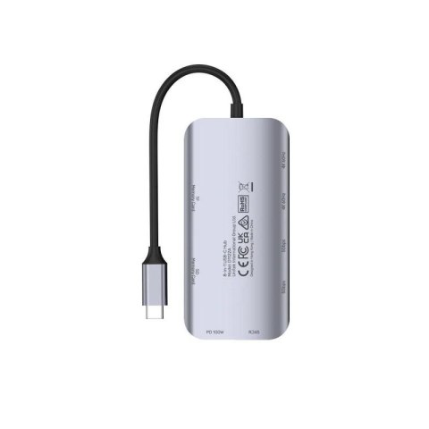 UNITEK AKTYWNY HUB USB-C 2X HDMI, CZYTNIK SD, 4K, RJ-45, PD 100W, 5 GBPS Unitek